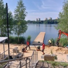 Plaża i strefa rekreacyjna przy stawie Morawa (9)