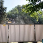 Wyburzanie biurowca przy ul. Kossutha 7 w Katowicach (2)