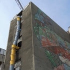 Mural Kura znika z Katowic (3)