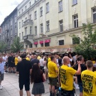 Kibice GKS Katowice na ul. Mariackiej (3)