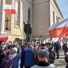 Wiec obrony Jana Pawła II w Katowicach (9)