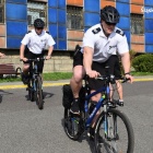 Patrol policji na rowerach (1)