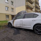 Spalone smaochody na os. Kukuczki