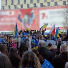 Manifestacja Ukraińców w drugą rocznicę wybuchu wojny (5)