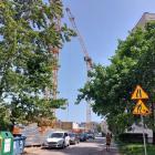 Plac budowy od strony ul. Ordona.
