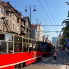 Zderzenie tramwaju nr 14 z samochodem (1)