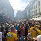 Kibice GKS Katowice na ul. Mariackiej (5)