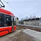 Tramwaj 14 na pętli w Szopienicach