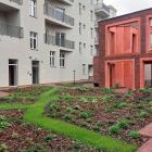 Ogród i fragment patio.