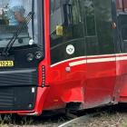 Wykolejenie tramwaju na ul. Chorzowskiej w Katowicach, fot. Adrian Latoszek.