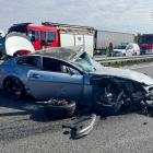 Śmiertelny wypadek na autostradzie A4, fot. KWP Katowice  