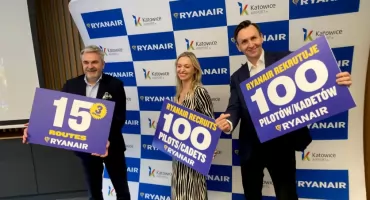 Ryanair chce zatrudnić 300 nowych pracowników w Polsce. Rekrutacja odbędzie się też w Pyrzowicach