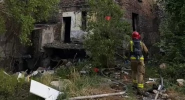 Kłęby dymu było widać z kilku miast. W Mysłowicach płonął opuszczony budynek