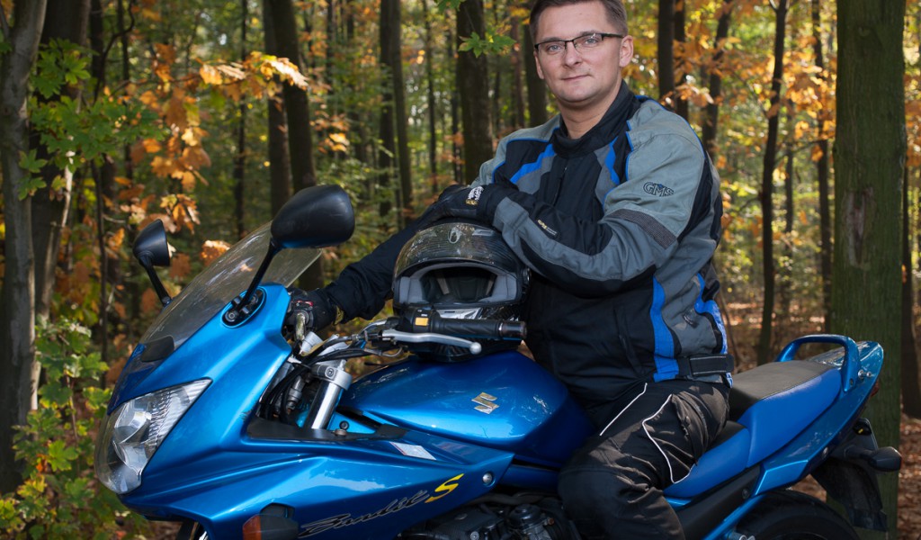 Marcin Krupa na motorze