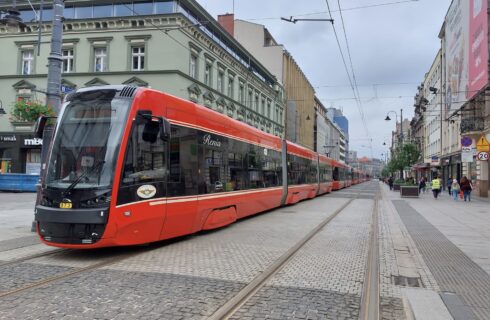 Awaria tramwaju w centrum Katowic