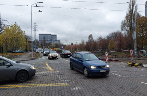 Jest duże opóźnienie na budowie łącznika tramwajowego wzdłuż ul. Grundmanna