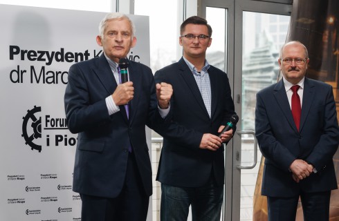 Jerzy Buzek oficjalnie poparł kandydata na prezydenta Katowic