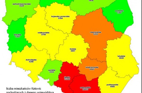 Skąd pochodzą mieszkańcy Katowic? Ciekawe wyniki specjalistycznej analizy