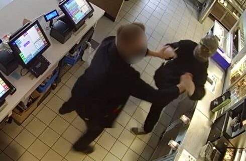 Napad z użyciem noża w Burger Kingu w Katowicach [ZDJĘCIA]