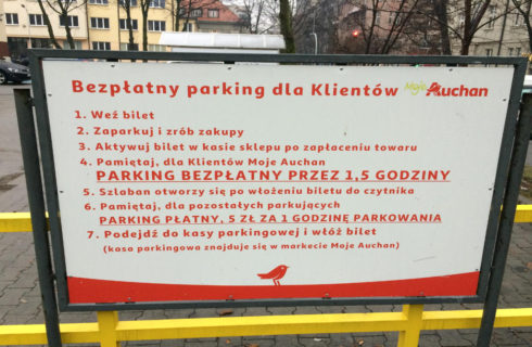 Kolejny sklep w centrum Katowic z płatnym parkingiem