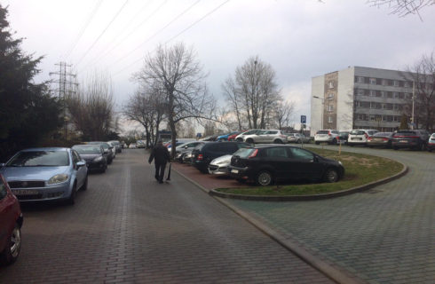 Zaostrza się konflikt o parking przy Śląskiej Izbie Lekarskiej na Koszutce