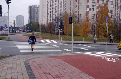 Dwa nowe przejazdy dla rowerzystów w centrum Katowic