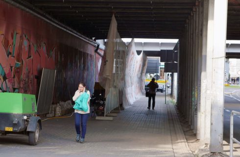 Usuwają graffiti na św. Jana. Trwa remont wiaduktu
