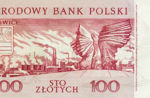Katowice na tajnych banknotach z lat 70-tych