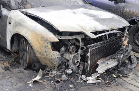 Kolejne spalone samochody w Katowicach