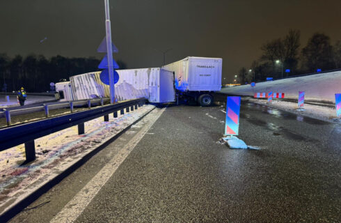 Wypadek na DTŚ w Katowicach. Droga jest zablokowana