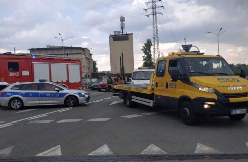 Wypadek w centrum Katowic. Dziecko przewieziono do szpitala