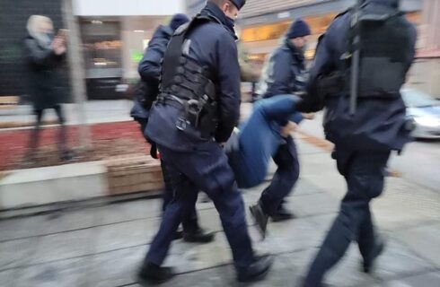 Kobieta, która w sobotę w centrum Katowic uderzyła policjanta, usłyszała dwa zarzuty