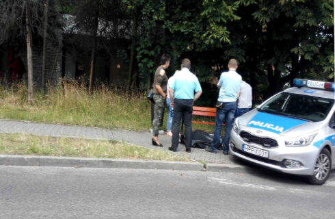 Mężczyzna zmarł na ulicy w Katowicach